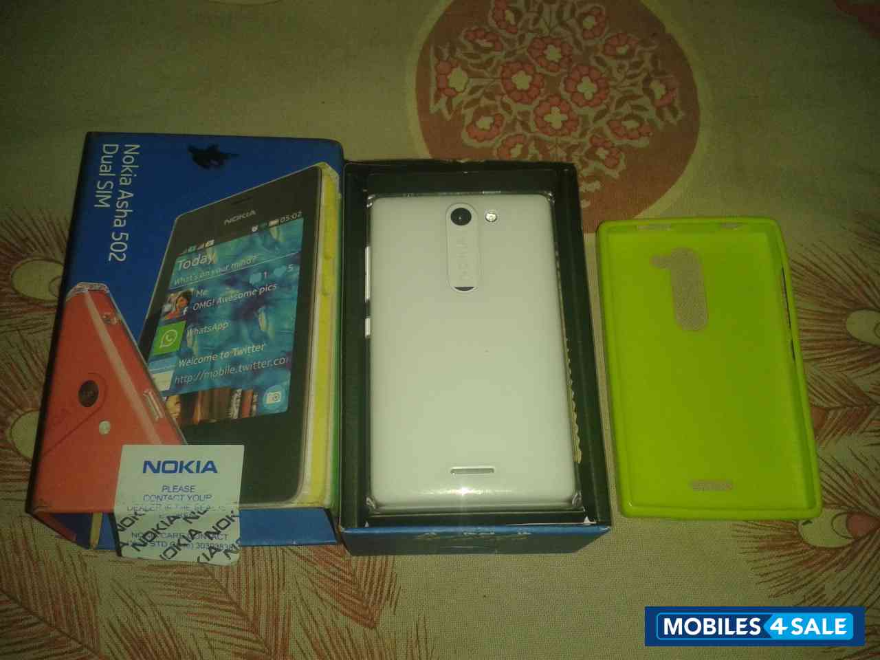 White Nokia Asha 502