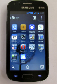 Black Samsung Galaxy S Duos