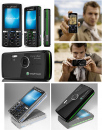 Black Vth Luminous Green.. Sony Ericsson K850