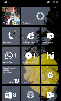 Yellow Nokia Lumia 620