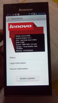 Steel Grey Lenovo K900