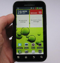 Black Motorola Defy Plus