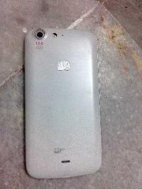 White Micromax Canvas 4 A210