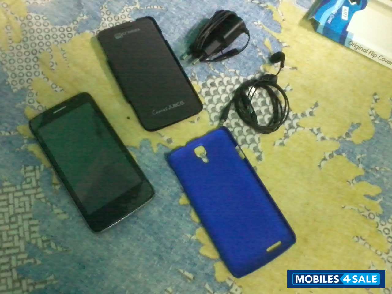 Black Micromax Canvas Juice A177