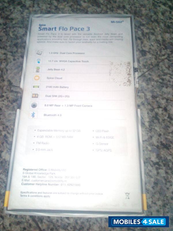 White Spice SmartFlo Pace 3 Mi-502n White Spice SmartFlo Pace 3 Mi-502n