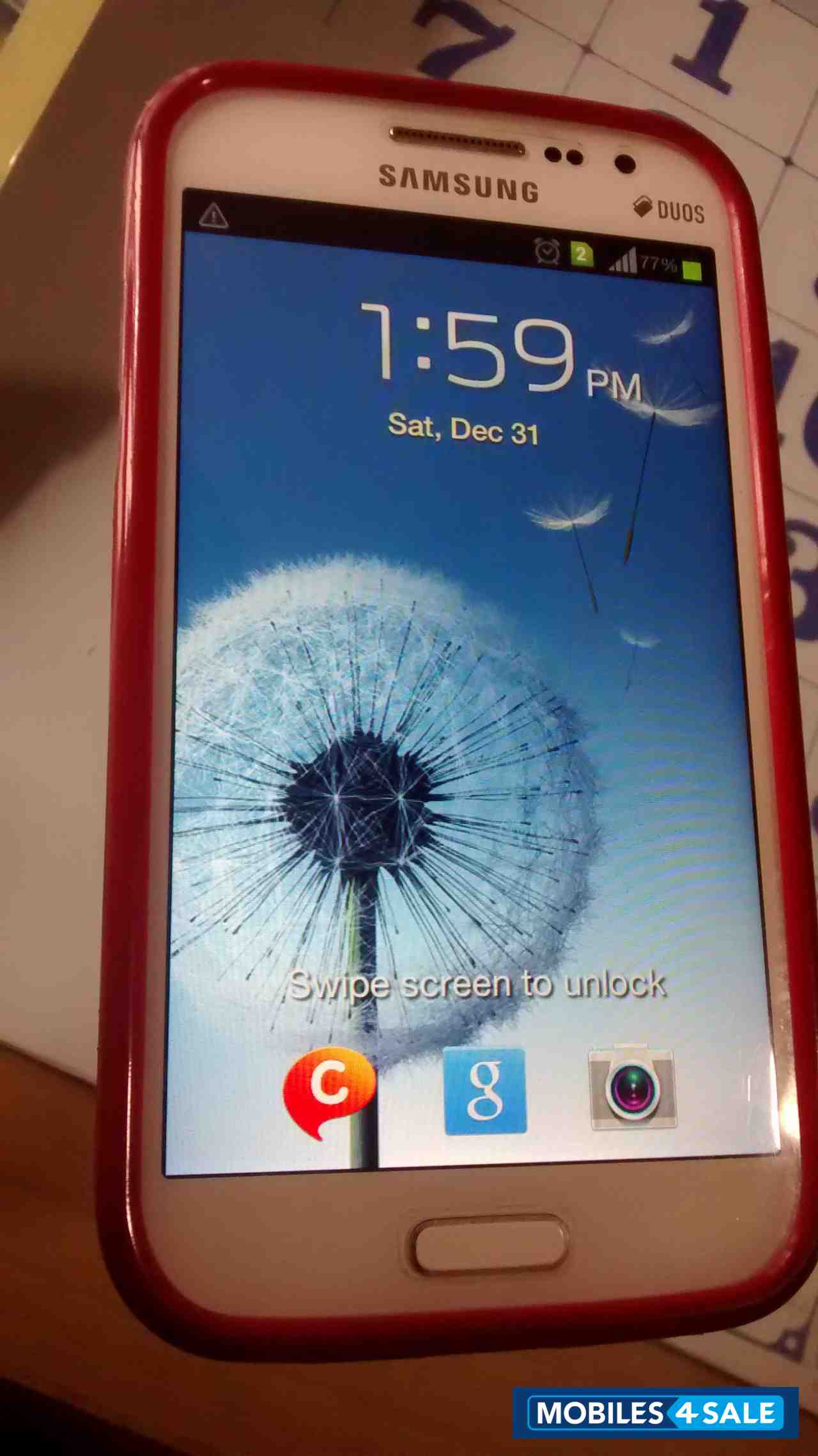 White Samsung Galaxy Grand Quarttro