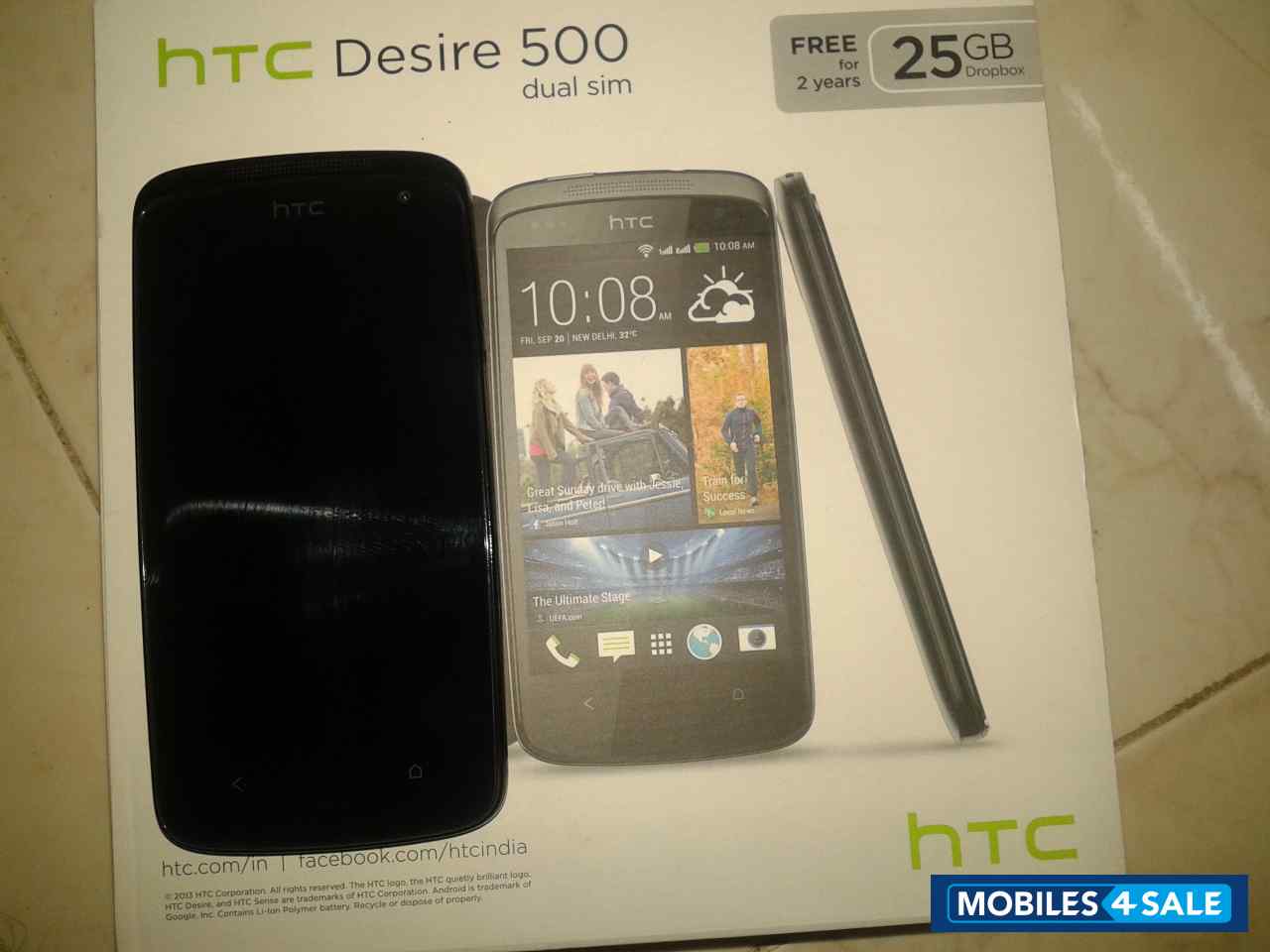 Black HTC Desire 500