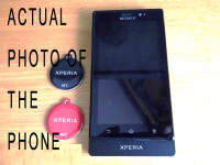 Black Sony Xperia sola