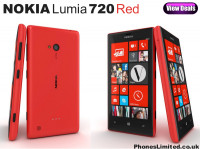 Red Nokia Lumia 720