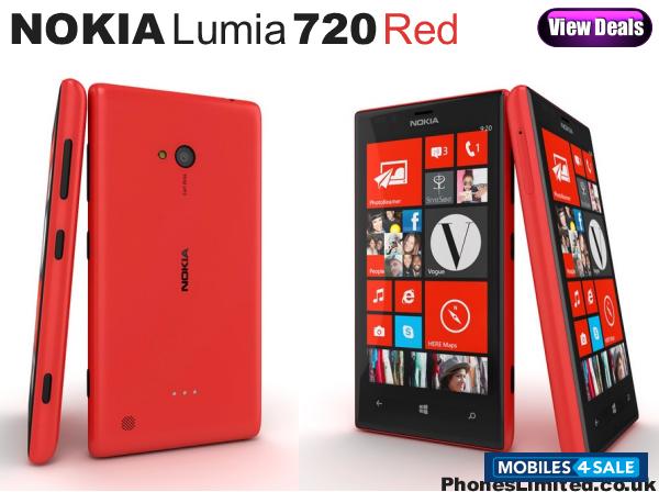 Red Nokia Lumia 720 Red Nokia Lumia 720