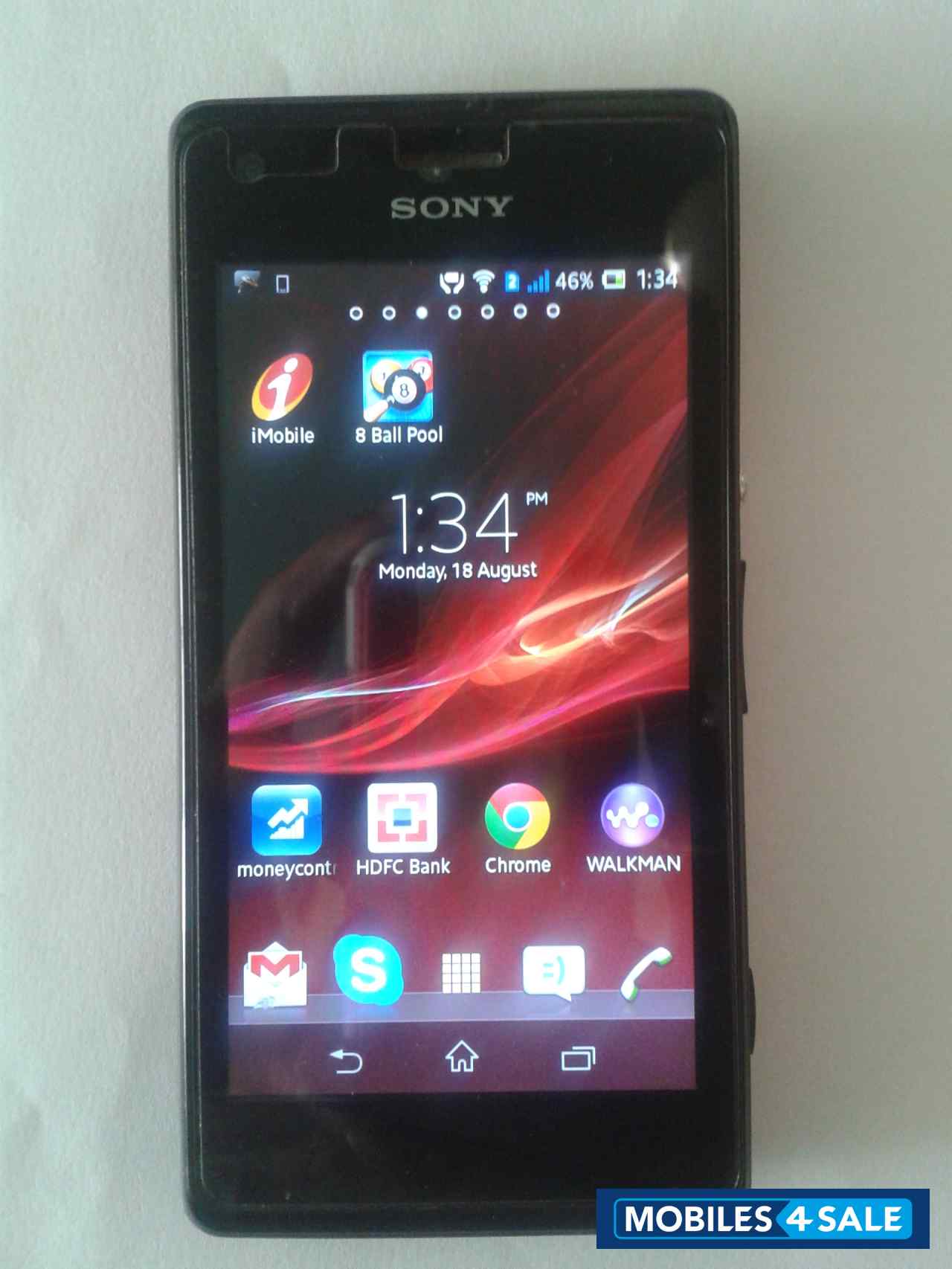 Black Sony Xperia M Dual