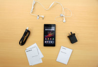 Black Sony Xperia C
