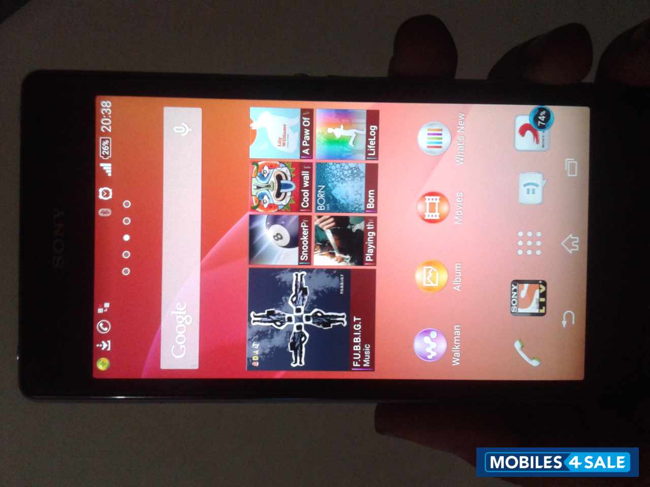 Black Sony Xperia Z1