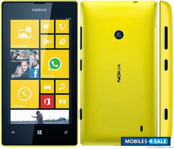 Yellow Nokia Lumia 520
