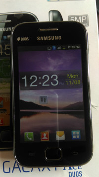 Black Samsung Galaxy Ace Duos