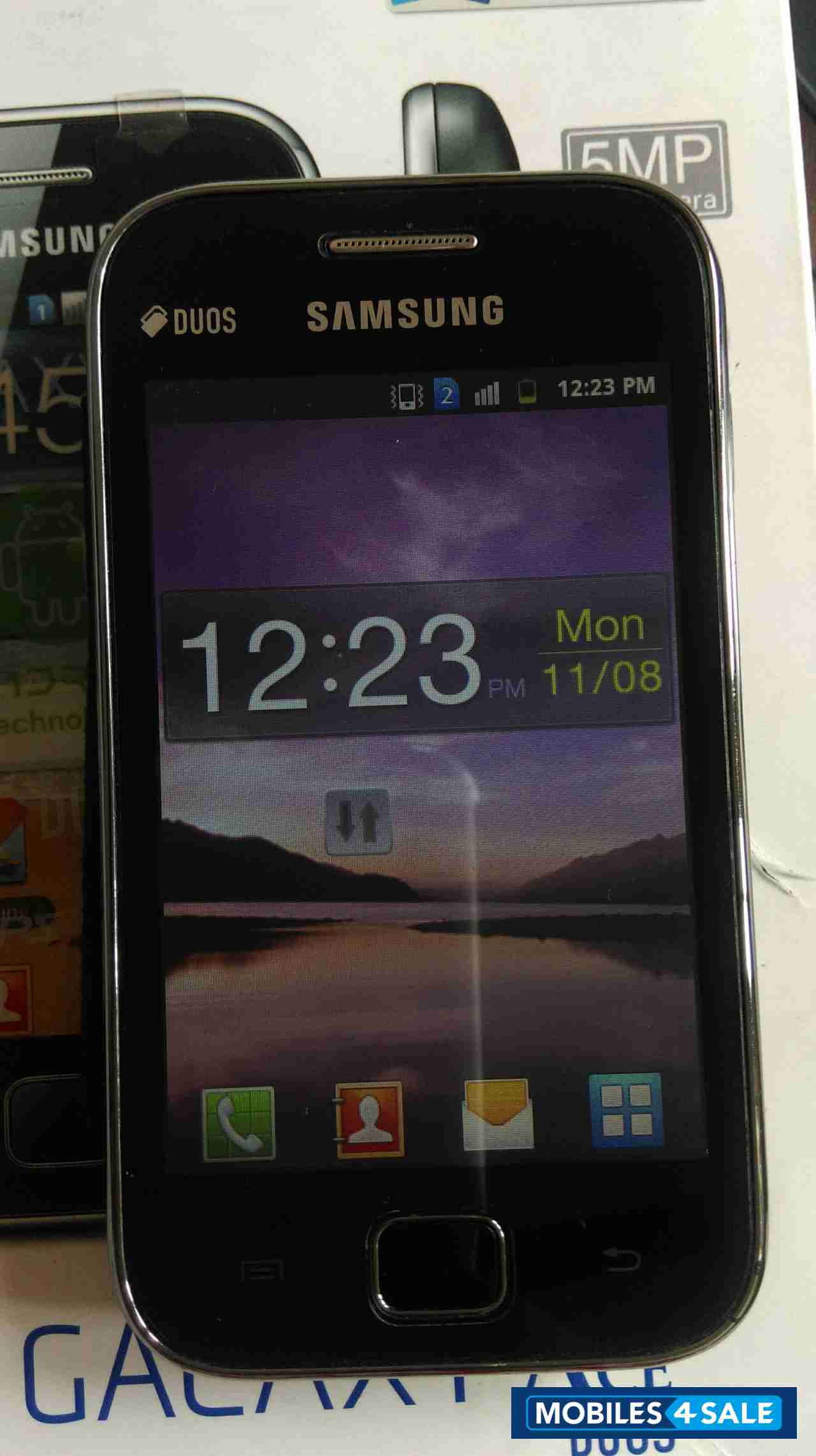 Black Samsung Galaxy Ace Duos