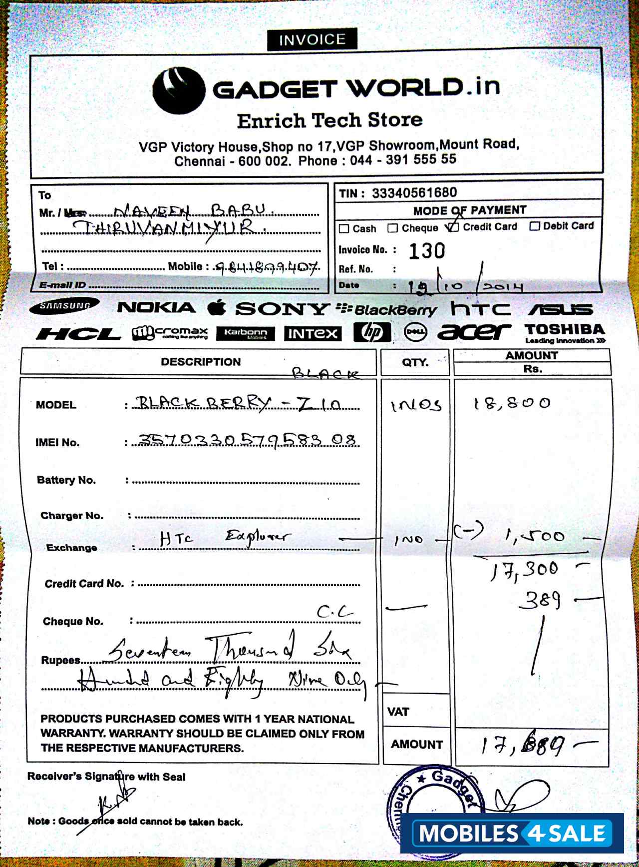 Black BlackBerry Z10