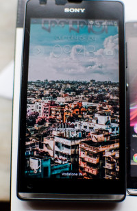 Black Sony Xperia SP