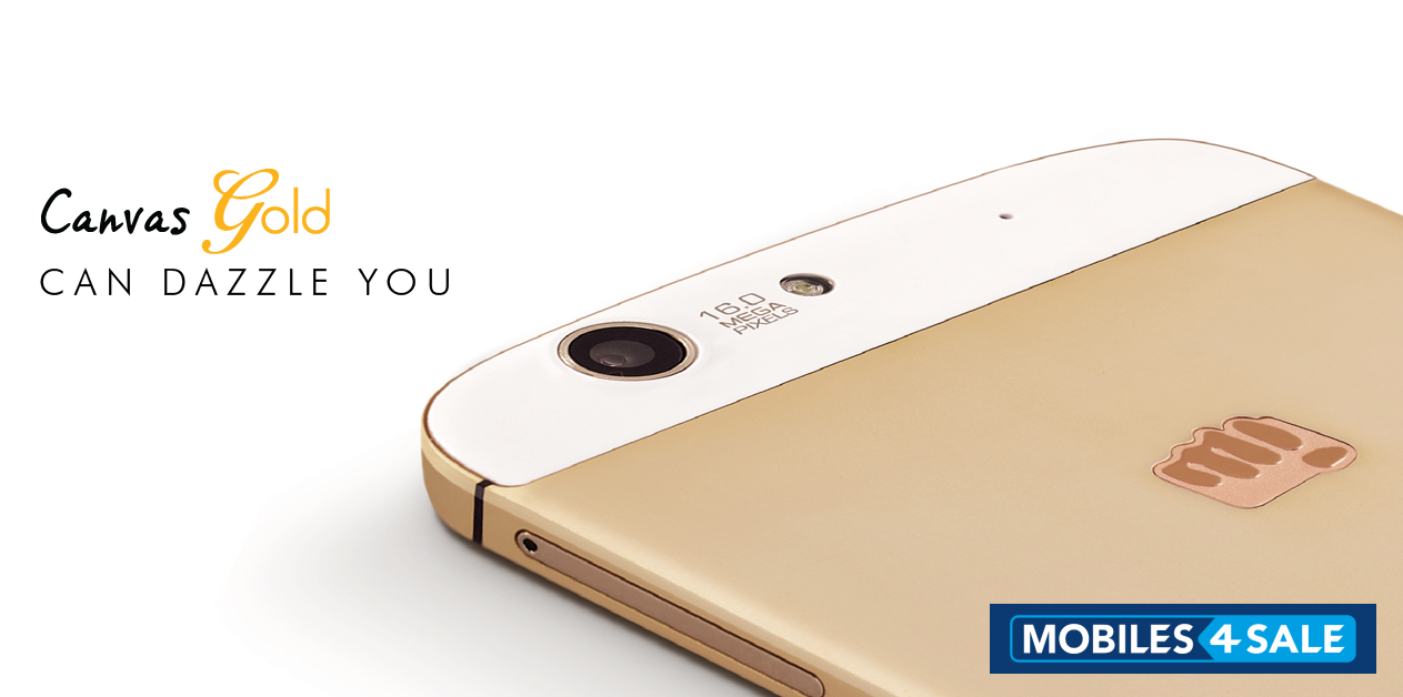 Black Gold Micromax Canvas Gold A300