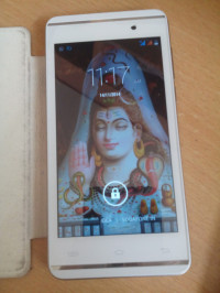 White Silver Micromax Canvas Fire A104