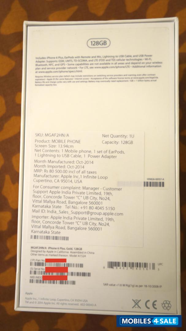 Gold Apple iPhone 6 Plus