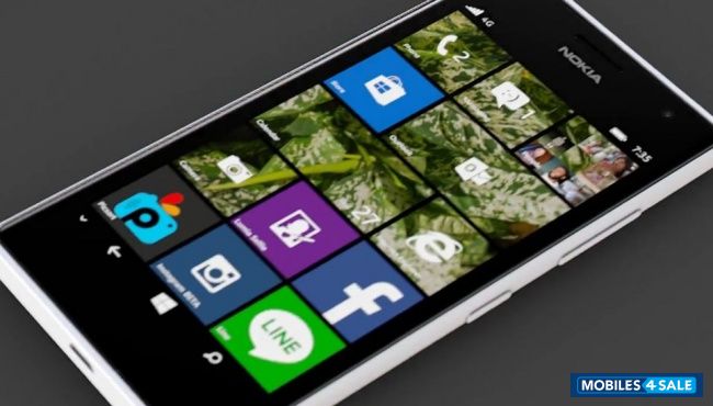 White Nokia Lumia 730