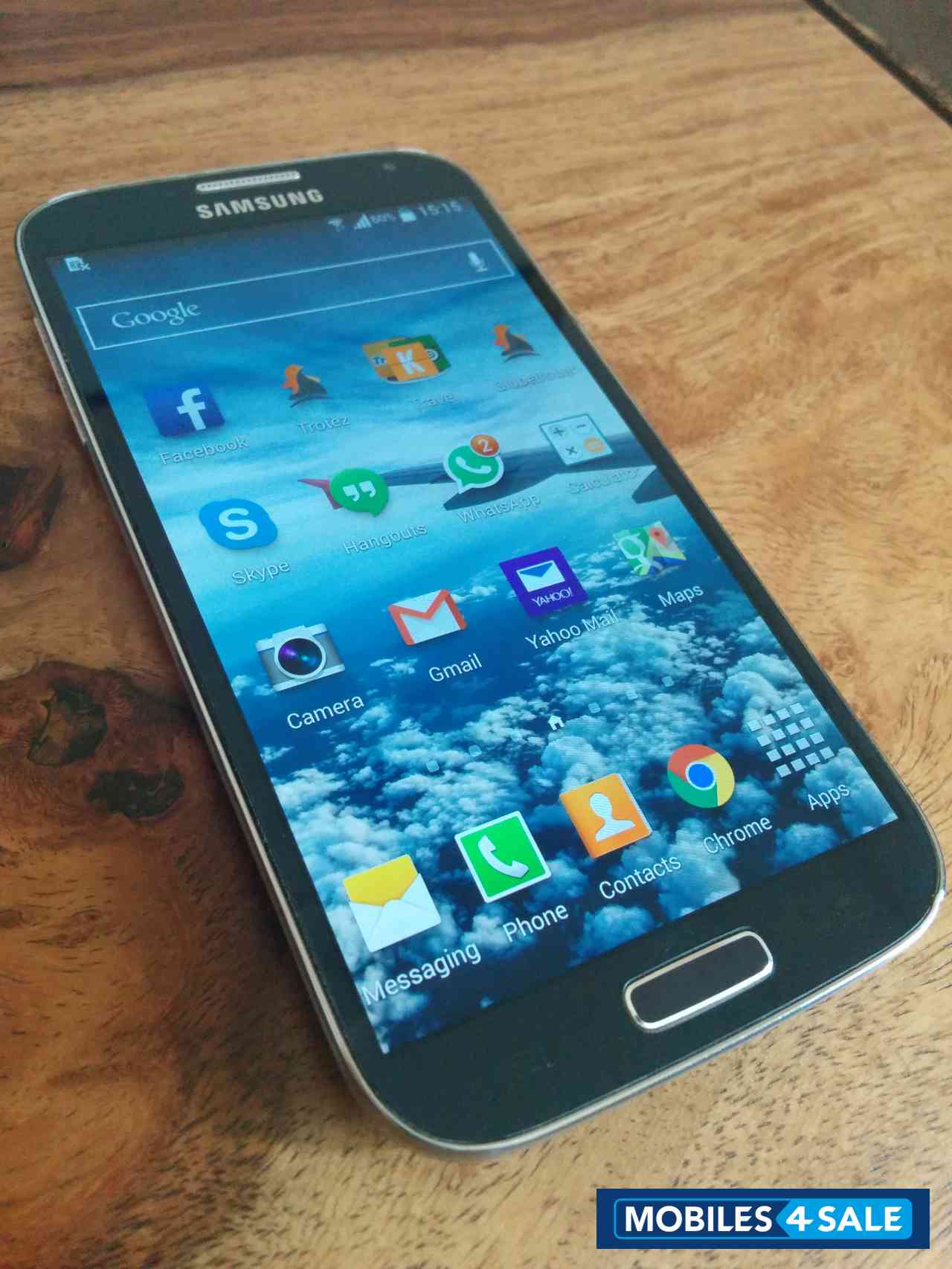 Blue Samsung Galaxy S4