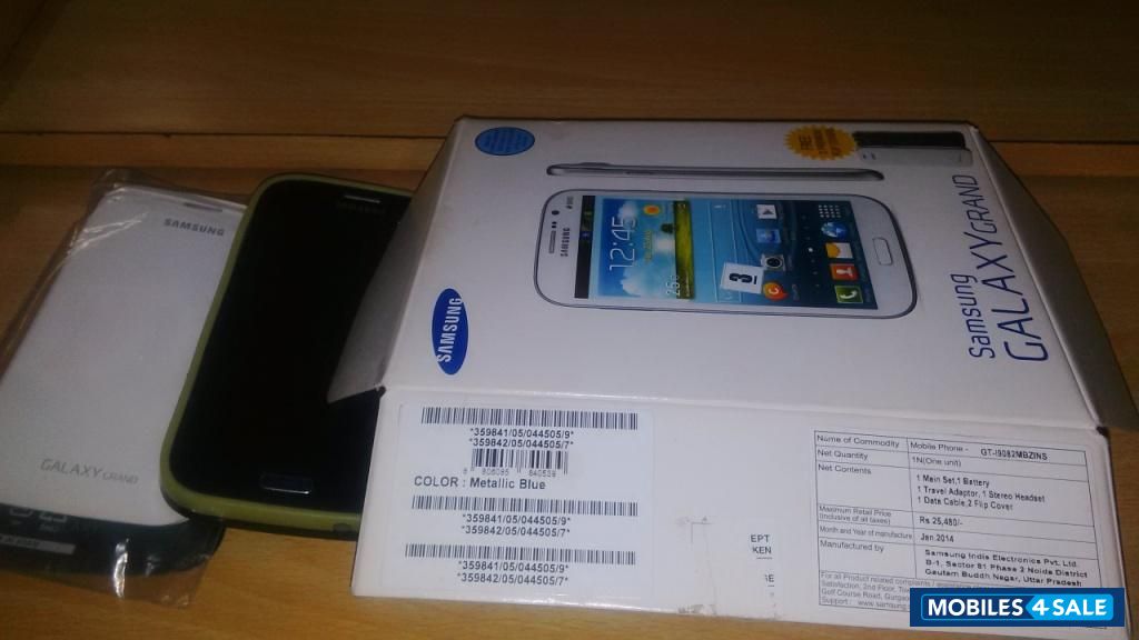Metallic Blue Samsung Galaxy Grand GT-I9082 Metallic Blue Samsung Galaxy Grand GT-I9082