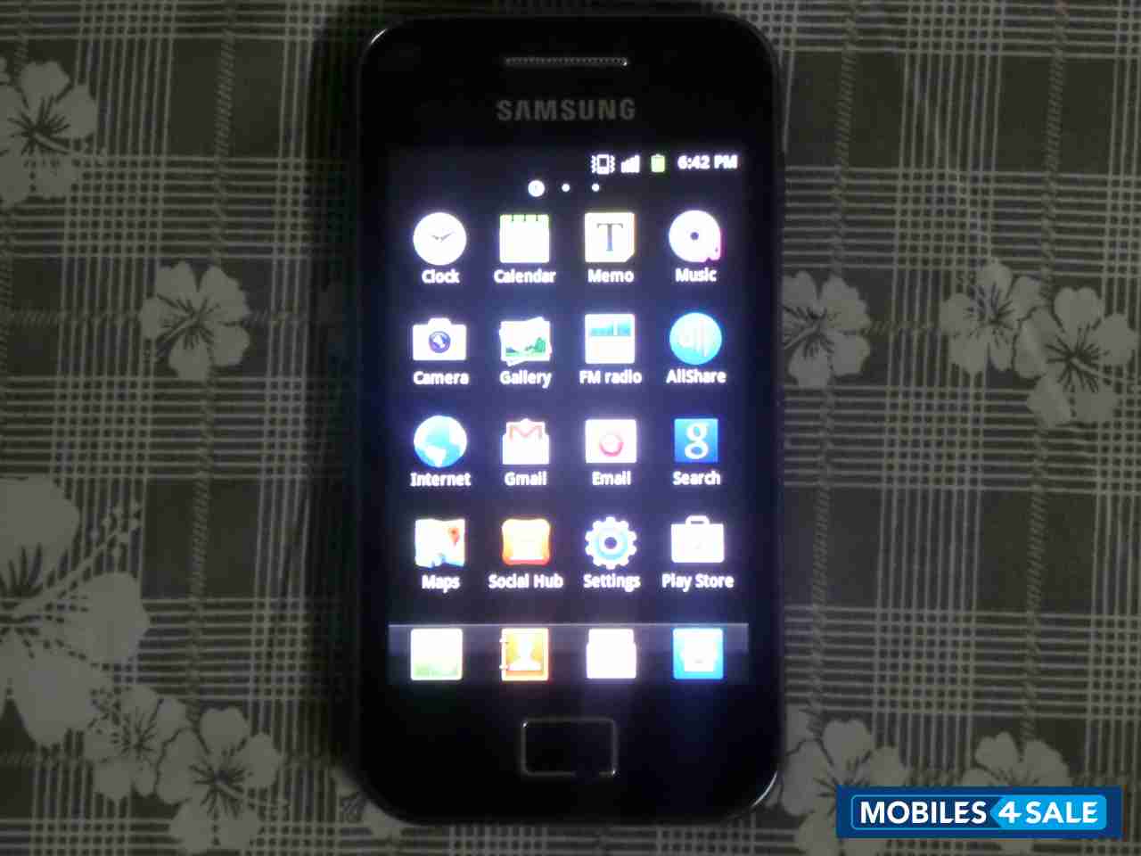 Black Samsung Galaxy Ace
