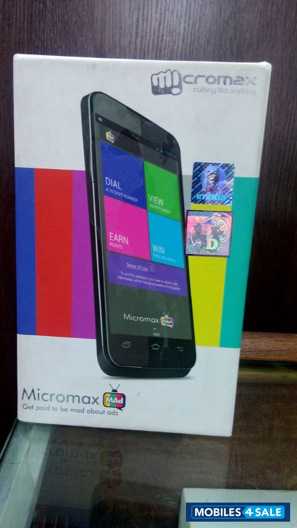 Black Micromax Canvas MAd A94