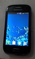 Black Samsung Galaxy Young Duos GT-S6312