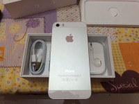Silver/white Apple iPhone 5S