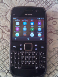 Black Nokia E6 Touch n Type