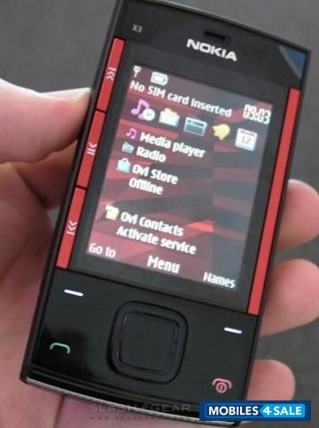Red & Black Nokia X3