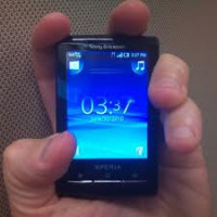 Black Sony Ericsson Xperia X10