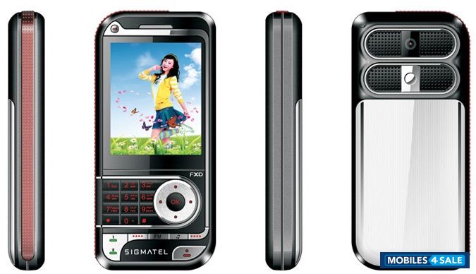 Black With Red Lining & Silver Sigmatel  - FXD 9600