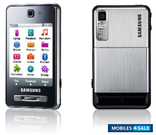 Silver Black Samsung SGH-F480