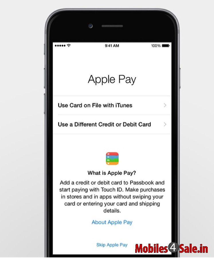 Apple Pay App on iPhone 6 Apple Pay App on iPhone 6