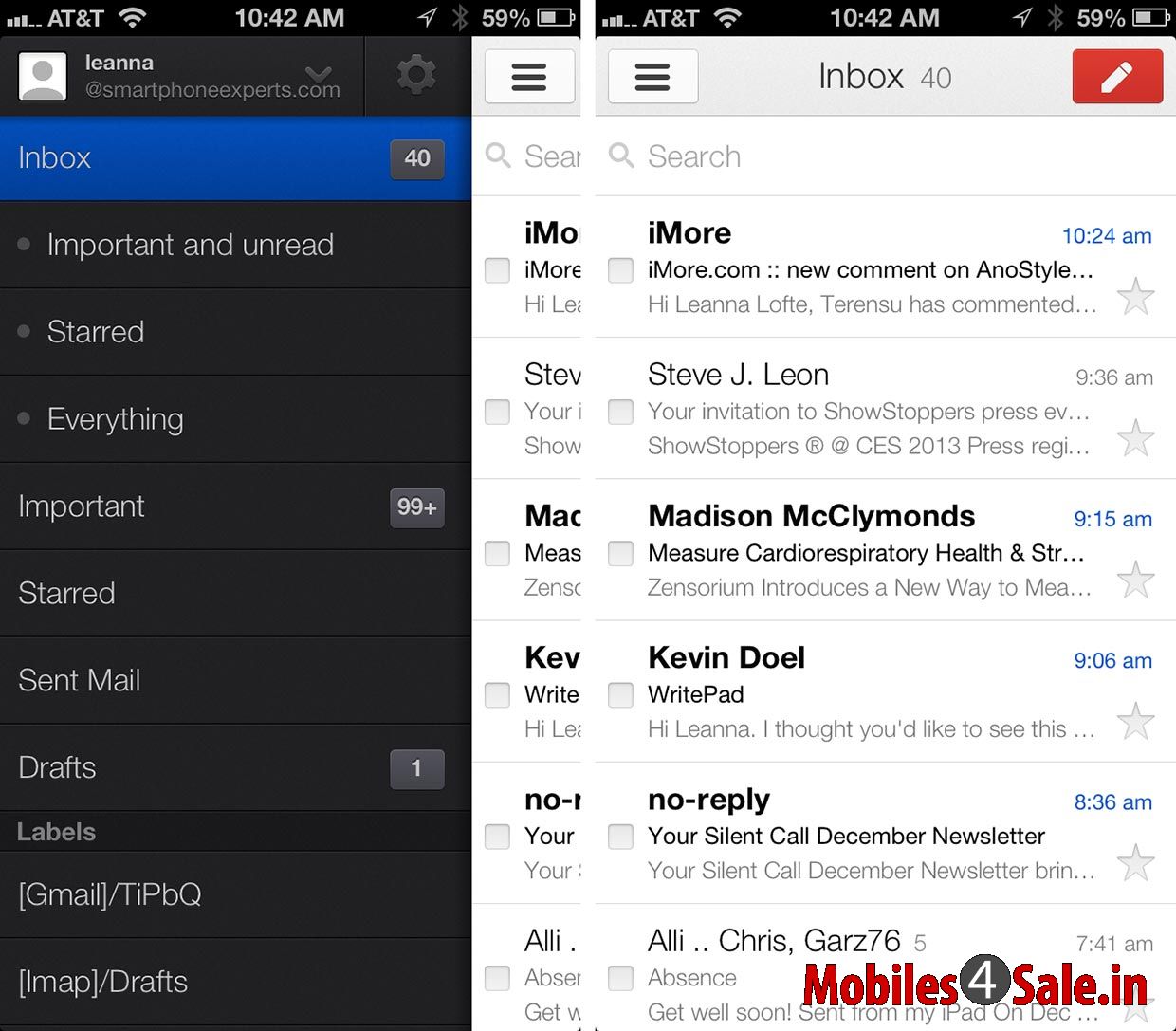 Gmail App for iPhone Gmail App for iPhone