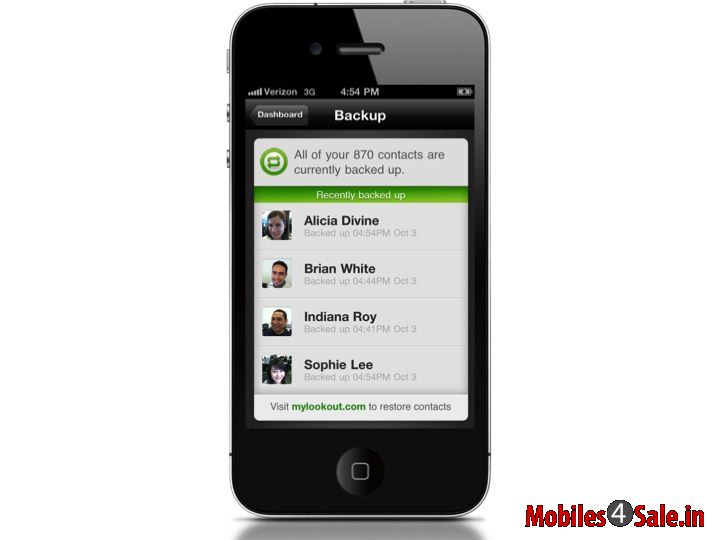 Look Out App on iPhone Look Out App on iPhone