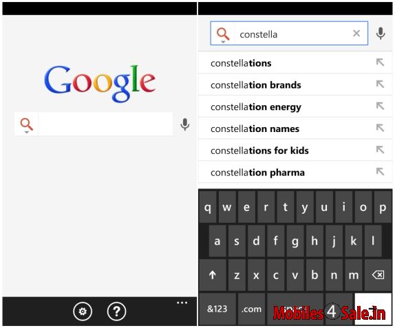 Google Search App for Windows Phone