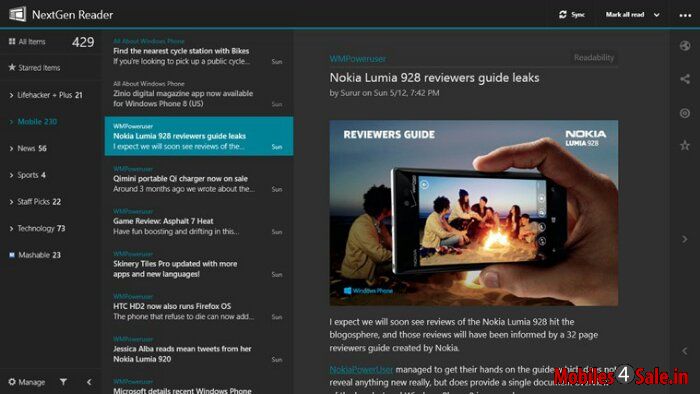 Nextgen Reader App for Windows Phone Nextgen Reader App for Windows Phone