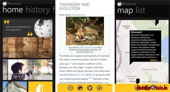 Wikipedia App for Windows Phone Wikipedia App for Windows Phone