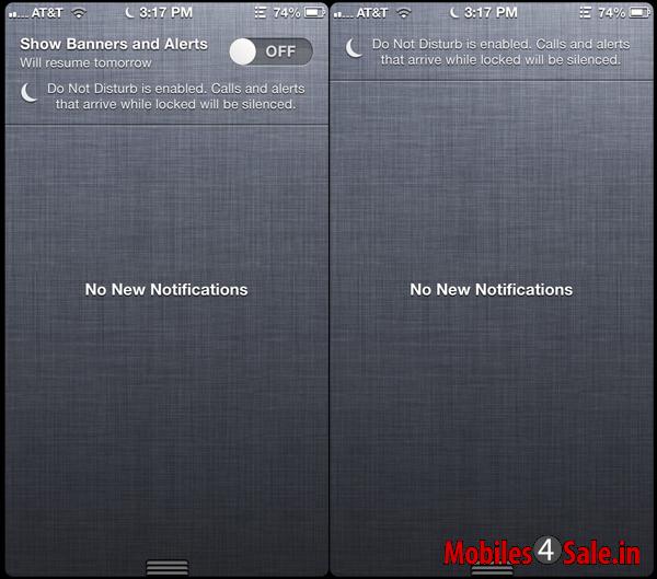 iOS 7 Do Not Disturb