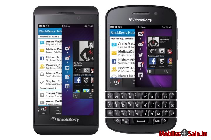 BlackBerry Z10 Vs BlackBerry Q10