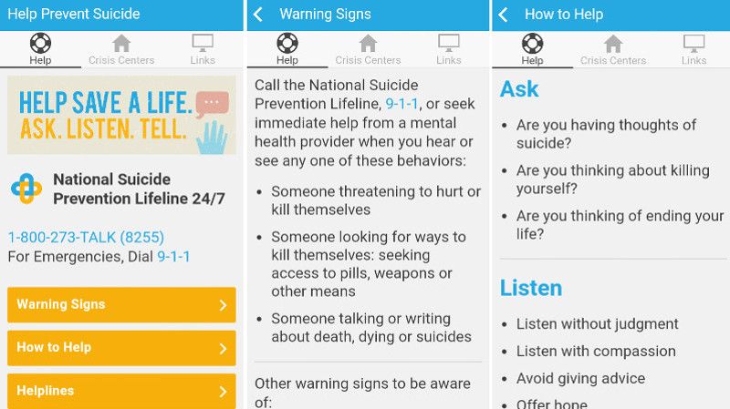 Help Prevent Suicide App