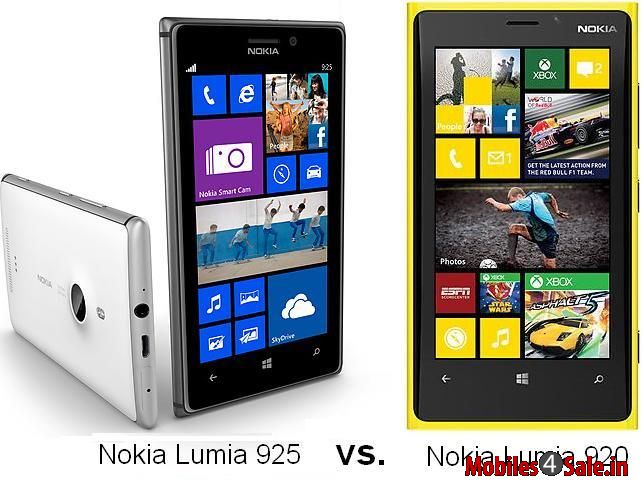 Nokia Lumia 920 Vs Nokia Lumia 925