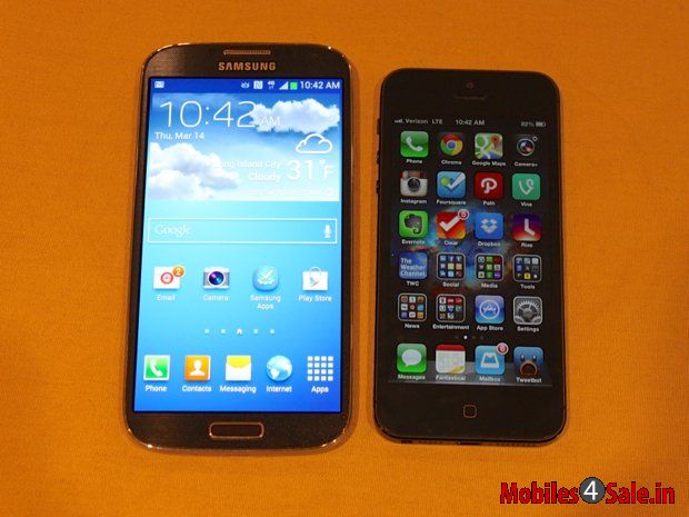 Samsung Galaxy S4 Vs Apple iPhone 5